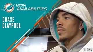 Chase Claypool meets with the media | Miami Dolphins