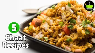 5 Chaat Recipes | Diet Recipes | Healthy Chaat Recipes For Weight Loss | Easy Snacks Recipe | Chaat