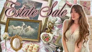 *HUGE* Estate Sale Haul: Antique & Romantic Finds 🪞🕯️🦢