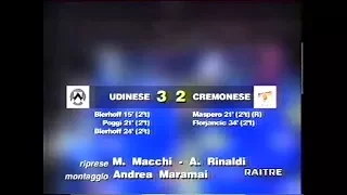 1995-96 (3a - 17-09-1995) Udinese-Cremonese 3-2 Servizio D.S.Rai3