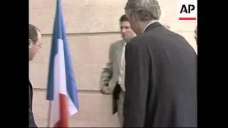 French foreign minister de Villepin on official visit
