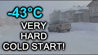 VERY HARD COLD STARTS compilation. Down to -43*C! Холодный запуск в мороз -43. S4E32