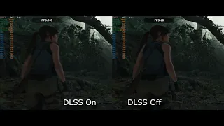 Shadow of the Tomb Raider DLSS on Vs DLSS off 3440x1440 2080Ti