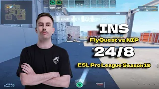 CS2 POV FlyQuest INS (24/8) vs NIP (Vertigo) @ ESL Pro League Season 19