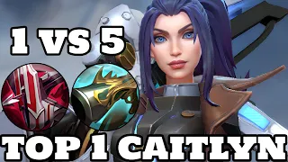 Wild Rift Caitlyn - Top 1 Caitlyn (Pulsefire Caitlyn Skin) Gameplay Rank