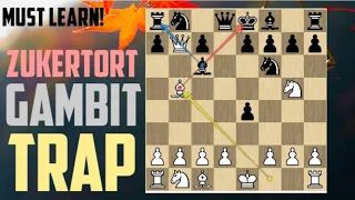 MUST LEARN: THE ZUKERTORT GAMBIT TRAP | Chess Best Traps | @SKYEchess