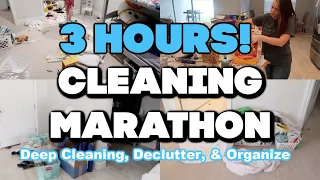 EXTREME CLEAN WITH ME MARATHON | 3 HOURS CLEANING MOTIVATION