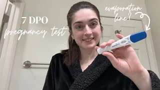 7 DPO Early Pregnancy Test | Clearblue Early Detection | Evaporation Line?