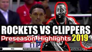 ROCKETS VS CLIPPERS FULL GAME HIGHLIGHTS | NBA PRESEASON 2019