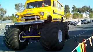 Fun w/ AI: Monster Kool Bus at San Jose Flea Market | Jan 15 2011 | AI Slow Motion and Upscaling