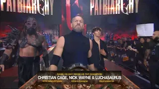 Christian Cage Full Heel Mode Entrance At Aew Full gear 2023