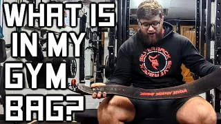 WHAT DO I HAVE IN MY GYM BAG?? | STRONGMAN EDITION