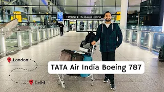 TATA Air India experience- London to Delhi | Vlog 45