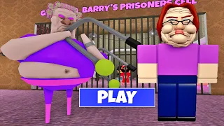 EVIL GRANDMA BARRY'S PRISON RUN! OBBY #roblox #obby