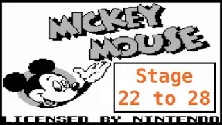 Mickey Mouse GameBoy Playthrough Stage 22 - 28 (Retro Game )