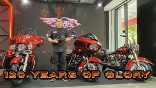 REVIEW và báo giá các dòng xe phiên bản kỉ niệm 120 năm của Harley-Davidson. "120 YEARS OF GLORY" !!