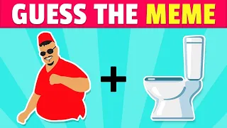 Guess The Meme By Emoji! | Skibidi Toilet, Grimace Shake, One Two Buckle My Shoe