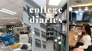 college diaries: ep. 02🌸 nu freshmen orientation 2022, campus tour, dyeing my hair, wifi kit | ph