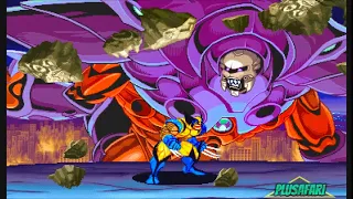 Marvel vs Capcom - Wolverine Gameplay Complete - Ending - Playstation 1