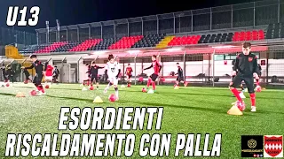 ESORDIENTI: RISCALDAMENTO TECNICO CALCIO | DOMINIO DELLA PALLA E SALTI LATERALI