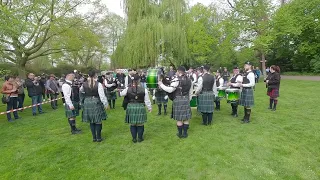 The Owl Town Pipe and Drum Band - Highland Gathering Peine 2023 - Final Tuning