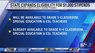 State expanding eligibility for teacher stipends