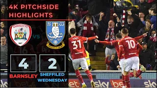 Barnsley FC Vs Sheffield Wednesday  - Match highlights 4K pitch side view