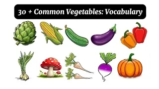 30 + Common Vegetables with Pictures || Do you know these Vegetables ||#vocabulary