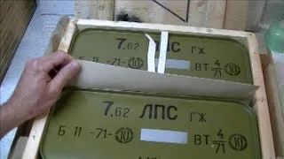 Uncrating Bulgarian 7.62x54R Ammo