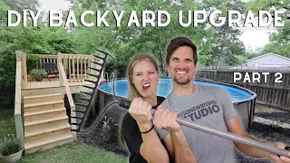 Backyard Pool Build // DIY Backyard Upgrade [Part 2 of 2] // Backyard Makeover