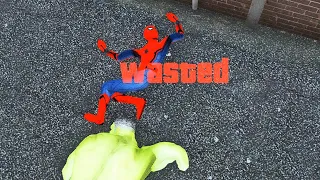 Spiderman vs Bad Man GTA 5 Epic Water Wasted Jumps Fails ep.27 (Euphoria Physics, Funny Moments)