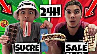 ON MANGE SUCRÉ VS SALÉ PENDANT 24H !