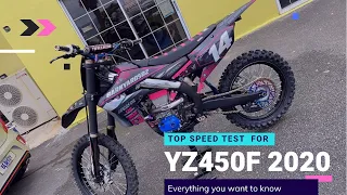 Yamaha yz450f 2020 top speed stock