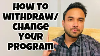 How to withdraw/change from your program SGBM | Conestoga College | Dawood-Canada | English Caption