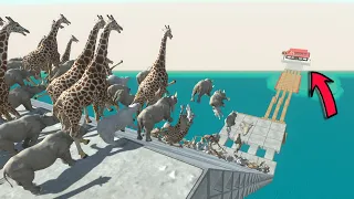 Deadly Bridge of Challenges - Animal Revolt Battle Simulator