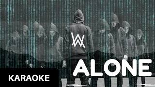 ALAN WALKER - ALONE - LYRICS - KARAOKE (Piano) - INSTRUMENTAL