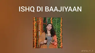 | ISHQ DI BAAJIYAAN- Reprise | Soorma | Shashaa Tirupati | Female Cover | Amina M K