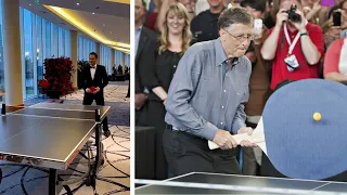 Famous People Playing Table Tennis