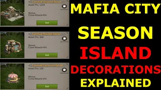 Season Island Decorations Explained - Mafia City