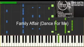 David Guetta - Family Affair (Dance For Me) /// Piano Arrangement