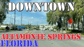 Altamonte Springs - Florida - 4K Downtown Drive