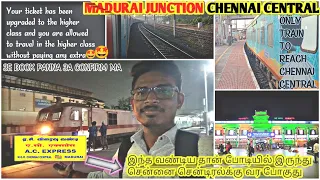 🚂|Bodinayakanur Madurai Chennai Superfast AC Express|VIA, KARUR, KATPADI, CHENNAI|