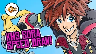 KINGDOM HEARTS III SORA SPEED DRAW! How to Draw with Clip Studio Paint