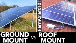 Which Is Better For Solar? Ground or Roof Mount? FarmCraft101 Solar