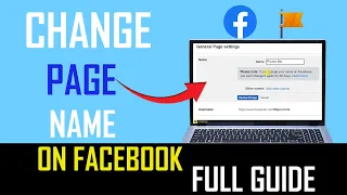 how to change facebook page name on Pc/Laptop - Full Guide