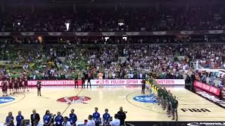 Be of Lithuanian Proud in Eurobasket 2015 (National Anthem of Lithuania)