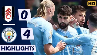 Fulham vs Man City (0-4) | All Goal Highlights RED Card! Gvardiol 2x, Foden & Alvarez Premier League