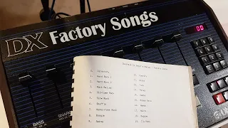 Oberheim DX Factory Songs