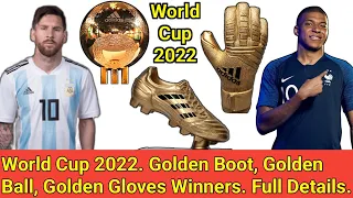 Fifa World Cup 2022. Golden Boot, Golden Ball & Golden Glove Winner List. Winner Of 2022 World cup