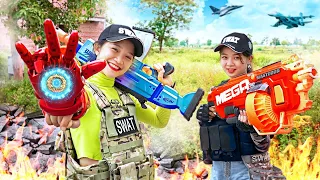 VTL Nerf War: Super SEAL SKILLS KUNG FU FOOTBALL Warriors Nerf Guns Fight Ringman Tranbi Steel Hand